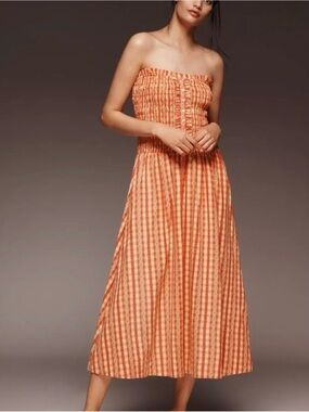 Damson Madder Grace Squareneck Midi Dress US Size 8